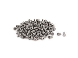 M2.5x4mm Stainless Steel Hex Key Socket Head Knurl Cap Screws Bolts 100pcs M2.5x4mm Stainless Steel Hex Key Socket Head Knurl Cap Screws Bolts 100pcs