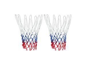 2 Pcs 19.75" Long Portable Pro Nylon Basketball Nets for Training Match 2 Pcs 19.75" Long Portable Pro Nylon Basketball Nets for Training Match