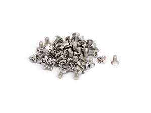 M3 x 6mm Phillips Flat Head Metric Countersunk Bolts Machine Screws 50Pcs M3 x 6mm Phillips Flat Head Metric Countersunk Bolts Machine Screws 50Pcs