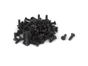 M3 x 10mm Metric Hex Socket Countersunk Flat Head Screw Bolts Black 100PCS M3 x 10mm Metric Hex Socket Countersunk Flat Head Screw Bolts Black 100PCS