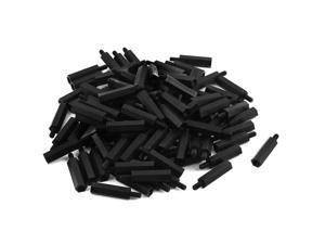 100Pcs M3 20mm+6mm Black Nylon Hex Standoff Spacer Pillar for PCB Motherboard 100Pcs M3 20mm+6mm Black Nylon Hex Standoff Spacer Pillar for PCB Motherboard