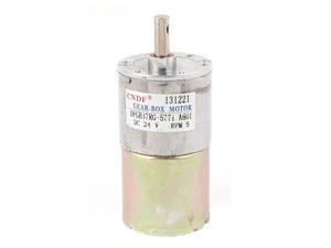 DC 24V 6mm w Hole Shaft 5RPM Speed Reducing Gear Box Electric Motor DC 24V 6mm w Hole Shaft 5RPM Speed Reducing Gear Box Electric Motor