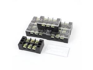 TB-2503L 600V 25A Double Row 3 Position Screw Barrier Terminal Strip Block 6Pcs TB-2503L 600V 25A Double Row 3 Position Screw Barrier Terminal Strip Block 6Pcs