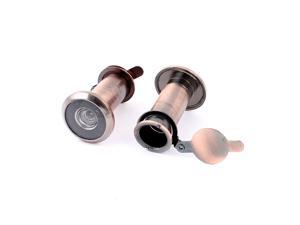 2pcs 16mm Tube Dia Wide Angle Door Viewer Peephole Copper Tone 2pcs 16mm Tube Dia Wide Angle Door Viewer Peephole Copper Tone