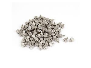 100pcs M3x6mm Male Thread Straight Knurled Computer Desktop PC Case Thumb Screws 100pcs M3x6mm Male Thread Straight Knurled Computer Desktop PC Case Thumb Screws