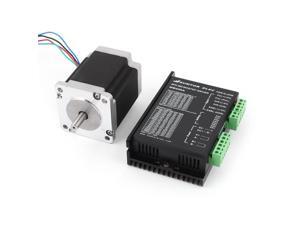 60HS7640A4 2 Phase Mill Robot Lathe CNC Stepper Motor 4A + MB450A Motor Driver 60HS7640A4 2 Phase Mill Robot Lathe CNC Stepper Motor 4A + MB450A Motor Driver