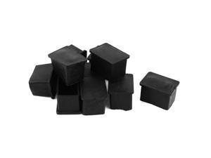 10Pcs 1.5" x 1" Furniture Rectangle Rubber Foot Covers Protectors End Caps Black 10Pcs 1.5" x 1" Furniture Rectangle Rubber Foot Covers Protectors End Caps Black