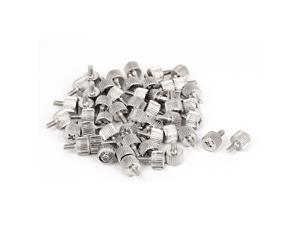 50pcs M3x6mm Male Thread Straight Knurled Computer Desktop PC Case Thumb Screws 50pcs M3x6mm Male Thread Straight Knurled Computer Desktop PC Case Thumb Screws