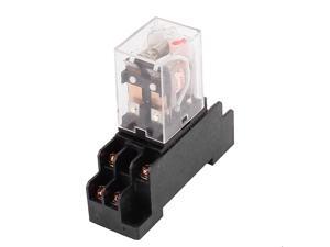 JQX-13F AC 110V Coil 8Pin DPDT Electromagnetic Power Relay w Socket Base JQX-13F AC 110V Coil 8Pin DPDT Electromagnetic Power Relay w Socket Base