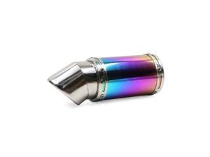 Colorful Stainless Steel Bent Angle Exhaust Muffler Silencer 54mm Inlet Dia Colorful Stainless Steel Bent Angle Exhaust Muffler Silencer 54mm Inlet Dia