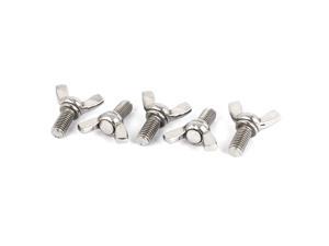 304 Stainless Steel Wing Butterfly Thumb Screw Metric M8 1.25mm Pitch 5pcs 304 Stainless Steel Wing Butterfly Thumb Screw Metric M8 1.25mm Pitch 5pcs