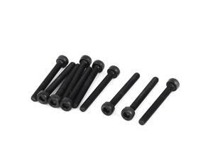 M3 x 25mm Threaded 0.5mm Pitch Hex Socket Key Cap Head Screws 10 Pcs M3 x 25mm Threaded 0.5mm Pitch Hex Socket Key Cap Head Screws 10 Pcs