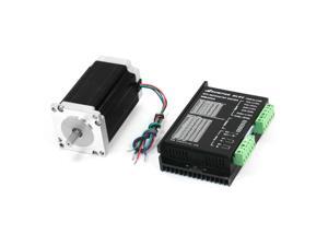 Nema 23 1.8 Degree CNC Stepper Motor 100mm 4.2A 354oz.in w MB450A Driver Nema 23 1.8 Degree CNC Stepper Motor 100mm 4.2A 354oz.in w MB450A Driver