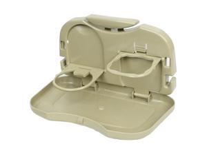 Car Backseat Folding Tray Snack Dinner Table Desk Drink Cup Holder Khaki Car Backseat Folding Tray Snack Dinner Table Desk Drink Cup Holder Khaki