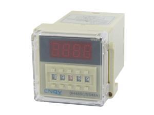 AC 110V DPDT 8P 0.01S-99H99M 4-Digit Programmable Timer Delay Relay DH48S-2Z AC 110V DPDT 8P 0.01S-99H99M 4-Digit Programmable Timer Delay Relay DH48S-2Z