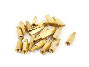 Motherboard M3 10mm+6mm Male to Female Brass Hex Standoff Spacers Pillars 20Pcs Motherboard M3 10mm+6mm Male to Female Brass Hex Standoff Spacers Pillars 20Pcs