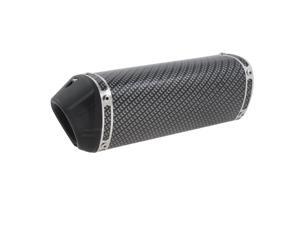 Black Carbon Fiber Pattern Triangle Shaped Motorcycle Exhaust End Muffler Black Carbon Fiber Pattern Triangle Shaped Motorcycle Exhaust End Muffler