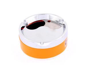 Home Office Rotary Lid Design Cigarette Ashtray Ash Holder Container Orange Home Office Rotary Lid Design Cigarette Ashtray Ash Holder Container Orange
