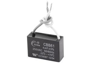 CBB61 4uF AC 250V Rectangle Non Polar Fan Motor Starting Capacitor CBB61 4uF AC 250V Rectangle Non Polar Fan Motor Starting Capacitor