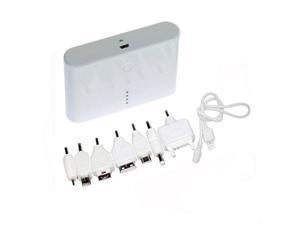 ArmorView pb12000(W) 12000 mAh High-Capacity Dual USB Power Bank Charger with 7 Adapters ArmorView pb12000(W) 12000 mAh High-Capacity Dual USB Power Bank Charger with 7 Adapters