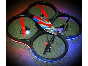 Night Flight WLToys V262 Cyclone UFO 4 Channel 6 Axis Gyro Quadcopter 2.4Ghz RTF (Color may Vary) with LED light Night Flight WLToys V262 Cyclone UFO 4 Channel 6 Axis Gyro Quadcopter 2.4Ghz RTF (Color may Vary) with LED light