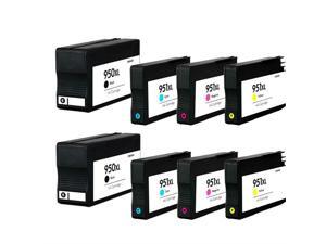 Superb Choice® Remanufactured Ink Cartridge for HP 950XL/951XL(Black/Cyan/Magenta/Yellow) use in HP Officejet Pro 8610 Printer - pack of 2 sets Superb Choice® Remanufactured Ink Cartridge for HP 950XL/951XL(Black/Cyan/Magenta/Yellow) use in HP Officejet Pro 8610 Printer - pack of 2 sets