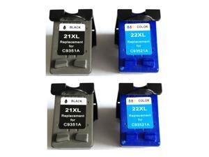 Superb Choice® Remanufactured Ink Cartridge for HP 21XL/22XL(Black/Color) use in HP Deskjet F4135 Printer - pack of 2 sets Superb Choice® Remanufactured Ink Cartridge for HP 21XL/22XL(Black/Color) use in HP Deskjet F4135 Printer - pack of 2 sets