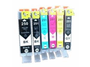 Superb Choice® Remanufactured ink Cartridge for Canon PGI-250XL CLI-251XL (6-Color) use in PIXMA IP7220 iX6820 MG5420 MG5422 MG5520 MG5522 MG6420 MX722 MX922 Superb Choice® Remanufactured ink Cartridge for Canon PGI-250XL CLI-251XL (6-Color) use in PIXMA IP7220 iX6820 MG5420 MG5422 MG5520 MG5522 MG6420 MX722 MX922