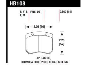 Hawk Performance HB180B.560 Disc Brake Pad Hawk Performance HB180B.560 Disc Brake Pad