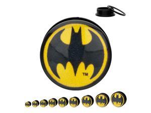 DC Comics Batman Bat Signal Acrylic Screw Fit Plugs 2G-1/2" DC Comics Batman Bat Signal Acrylic Screw Fit Plugs 2G-1/2"