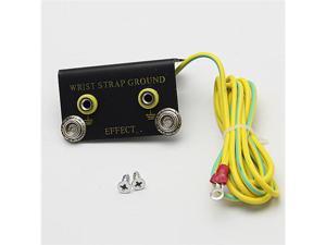 ESD Ground Block Under Bench Common Point Dual Banana Plug Ground Socket for Anti Static Armband Wrist Strap ESD Ground Block Under Bench Common Point Dual Banana Plug Ground Socket for Anti Static Armband Wrist Strap