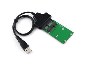 USB Micro SATA + Mini PCIE to mSATA 3x5cm SSD Micro SATA Adapter Card Cable USB Micro SATA + Mini PCIE to mSATA 3x5cm SSD Micro SATA Adapter Card Cable