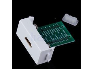 White Wall Plate HD HDMI V1.4 Welding Module with Screws White Wall Plate HD HDMI V1.4 Welding Module with Screws