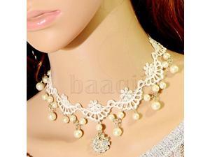 Have one to sell? Sell now
Fashion White Lace with Gems Flower Pandent Faux Pearl Collar Necklace Have one to sell? Sell now
Fashion White Lace with Gems Flower Pandent Faux Pearl Collar Necklace