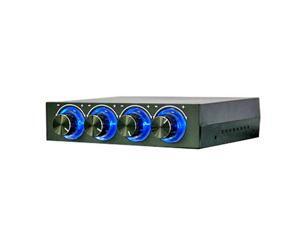 Baaqii F01 3.5" PC CPU HDD 4 Channel Fan Speed Controller Control Led Cooling Front Panel Baaqii F01 3.5" PC CPU HDD 4 Channel Fan Speed Controller Control Led Cooling Front Panel