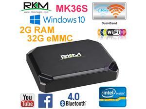 Rikomagic MK36S Windows 10 Quad Core Intel Cherry Trail Z8300 64bit 14nm 2G 32G Mini PC Smart TV Box Media Player Streamer KODI Dual Band 2.4G 5G WiFi ac Bluetooth HDMI Rikomagic MK36S Windows 10 Quad Core Intel Cherry Trail Z8300 64bit 14nm 2G 32G Mini PC Smart TV Box Media Player Streamer KODI Dual Band 2.4G 5G WiFi ac Bluetooth HDMI