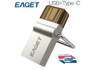 EAGET CU10 16GB Type-C 3.1 USB3.0 Dual Interfaces Micro USB OTG Flash Drive 16G Metal U Disk Pendrive Smartphone Mobile Cell Memory Stick Portable EAGET CU10 16GB Type-C 3.1 USB3.0 Dual Interfaces Micro USB OTG Flash Drive 16G Metal U Disk Pendrive Smartphone Mobile Cell Memory Stick Portable