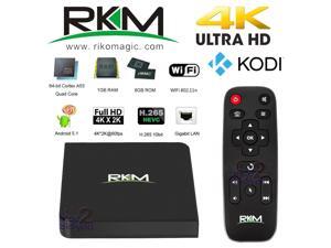 NEW Rikomagic MK06 4K Android 5.1 Lollipop 64bit Cortex A53 28nm TV Box Media Streamer KODI H.265 Video Player WiFi Gigabit Ethernet HDMI 2.0 Penta core GPU 1GB RAM 8GB Flash NEW Rikomagic MK06 4K Android 5.1 Lollipop 64bit Cortex A53 28nm TV Box Media Streamer KODI H.265 Video Player WiFi Gigabit Ethernet HDMI 2.0 Penta core GPU 1GB RAM 8GB Flash