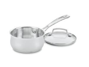 Cuisinart 419-14 Contour Stainless 1-Quart Saucepan with Cover Cuisinart 419-14 Contour Stainless 1-Quart Saucepan with Cover