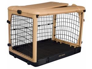 Deluxe Steel Dog Crate With Pad - Medium Deluxe Steel Dog Crate With Pad - Medium
