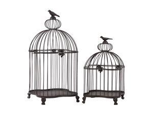 Set of two Simple and ClassyMetal Bird Cages Set of two Simple and ClassyMetal Bird Cages