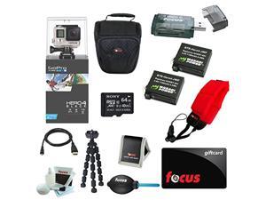 GoPro HERO 4 Black Edition with 64GB Deluxe Accessory Kit plus $10 Focus Gift Card GoPro HERO 4 Black Edition with 64GB Deluxe Accessory Kit plus $10 Focus Gift Card