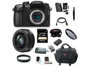 Panasonic GH4: LUMIX DMC-GH4KBODY 16.05MP Digital Single Lens Mirrorless Camera with Panasonic Lumix G H-H020AK 20mm F/1.7 II ASPH Lens plus 64GB Deluxe Accessory Bundle Panasonic GH4: LUMIX DMC-GH4KBODY 16.05MP Digital Single Lens Mirrorless Camera with Panasonic Lumix G H-H020AK 20mm F/1.7 II ASPH Lens plus 64GB Deluxe Accessory Bundle