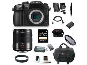 Panasonic GH4: LUMIX DMC-GH4KBODY 16.05MP Digital Single Lens Mirrorless Camera with Panasonic Lumix G Vario 14-140mm f/3.5-5.6 Lens (Black) plus 64GB Deluxe Accessory Bundle Panasonic GH4: LUMIX DMC-GH4KBODY 16.05MP Digital Single Lens Mirrorless Camera with Panasonic Lumix G Vario 14-140mm f/3.5-5.6 Lens (Black) plus 64GB Deluxe Accessory Bundle