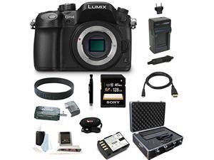 Panasonic GH4: LUMIX DMC-GH4K DMC-GH4KBODY GH4 16.05MP Digital Single Lens Mirrorless Camera with 128GB Deluxe Accessory Bundle Panasonic GH4: LUMIX DMC-GH4K DMC-GH4KBODY GH4 16.05MP Digital Single Lens Mirrorless Camera with 128GB Deluxe Accessory Bundle