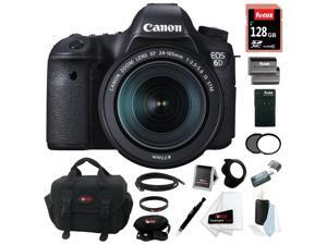 Canon 6D: EOS 6D 20.2MP Digital Camera with EF 24-105mm IS STM lens & 128GB Deluxe Accessory Kit Canon 6D: EOS 6D 20.2MP Digital Camera with EF 24-105mm IS STM lens & 128GB Deluxe Accessory Kit
