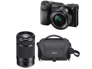 Sony a6000: Sony a6000 24.3 MP Mirrorless Camera with 16-50mm & 55-210 Lens(Black) Bundle Sony a6000: Sony a6000 24.3 MP Mirrorless Camera with 16-50mm & 55-210 Lens(Black) Bundle