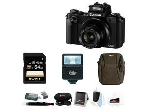 Canon PowerShot G5 X Digital Camera (Black) with 64GB SDXC Accessory Bundle Canon PowerShot G5 X Digital Camera (Black) with 64GB SDXC Accessory Bundle