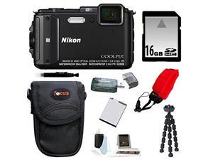 NIKON AW130: Nikon COOLPIX AW130 Camera (Black) with 16GB Accessory Kit NIKON AW130: Nikon COOLPIX AW130 Camera (Black) with 16GB Accessory Kit