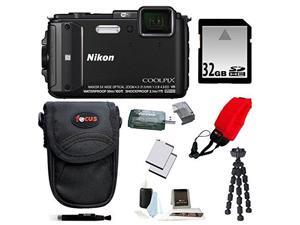 NIKON AW130: Nikon COOLPIX AW130 Camera (Black) with 32GB Deluxe Accessory Kit NIKON AW130: Nikon COOLPIX AW130 Camera (Black) with 32GB Deluxe Accessory Kit